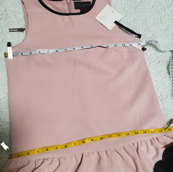 Victoria Beckham for Target Blush Flower Pocket Drop Waist Dress Size L - Picture 5 of 9